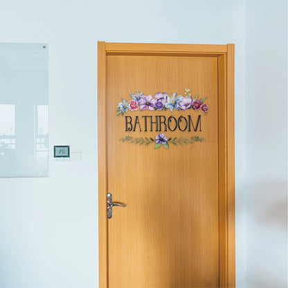 Waterproof Vinyl Wall Sticker for Bathroom Toilet Decoration