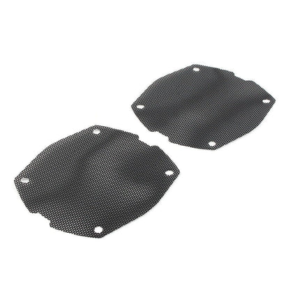 Black Thin Mesh Front Fairing Speaker Grilles for Harley FLH (1998–2013)