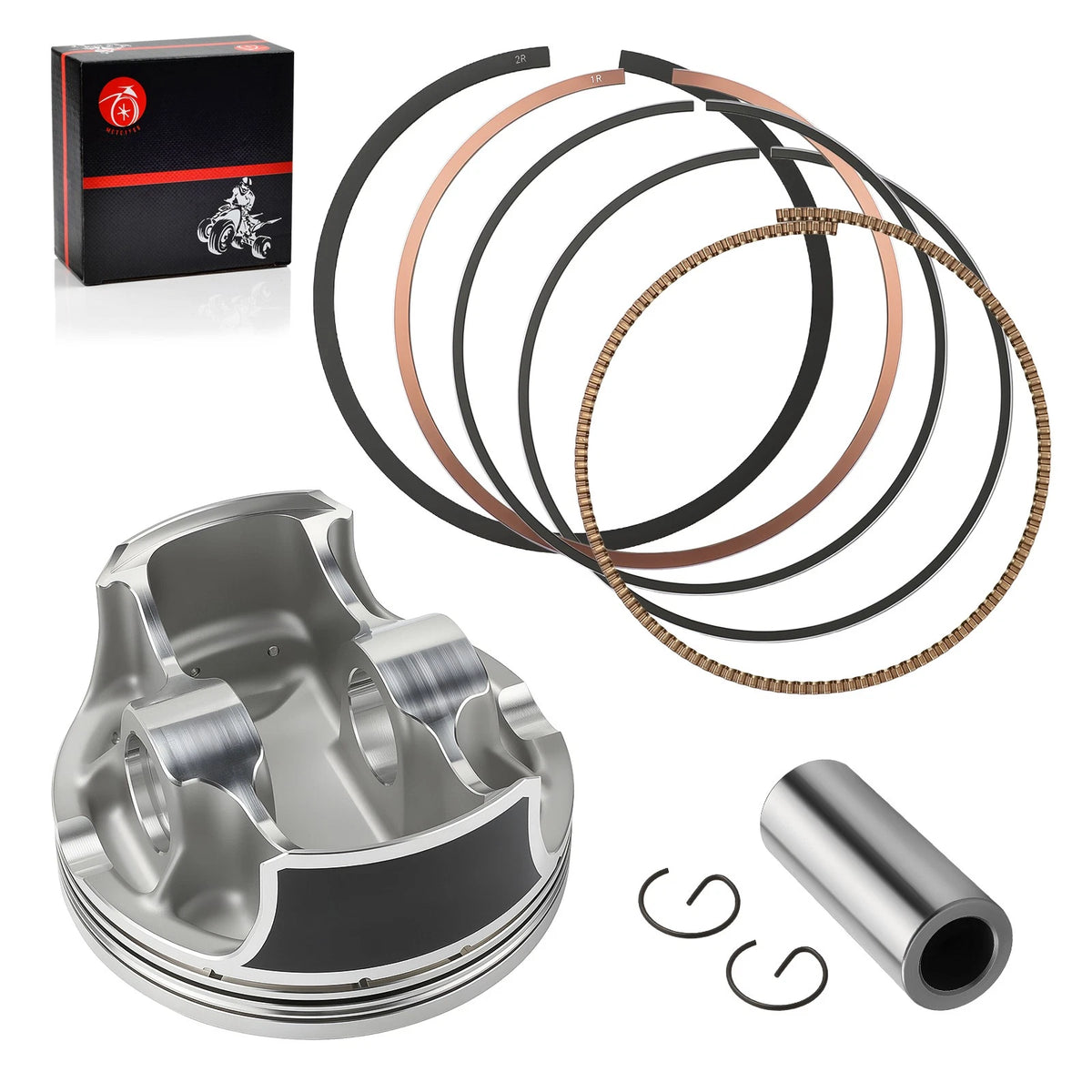 STD Forged Piston w/ Rings Kit 102mm for Yamaha Rhino 700 YXR700F (2008–2012)