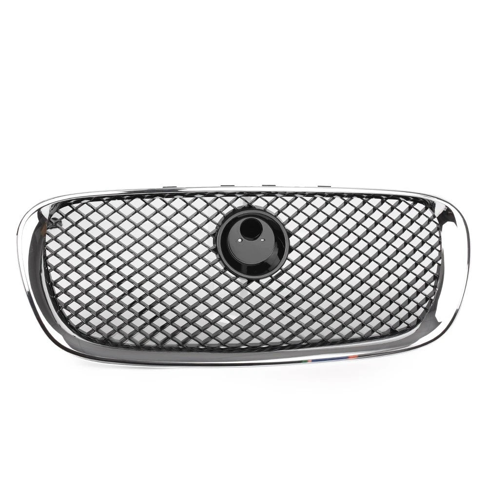 Front Bumper Upper Grille for Jaguar XF (2008–2011) Chrome Black