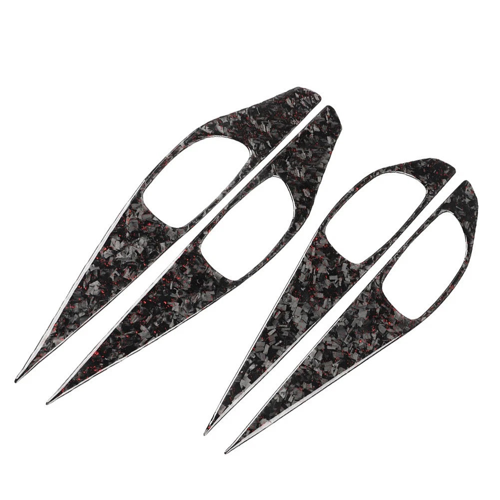 Forged Red Interior Door Handle Panel Cover Trim for Infiniti Q50 Q60 (2014–2020)