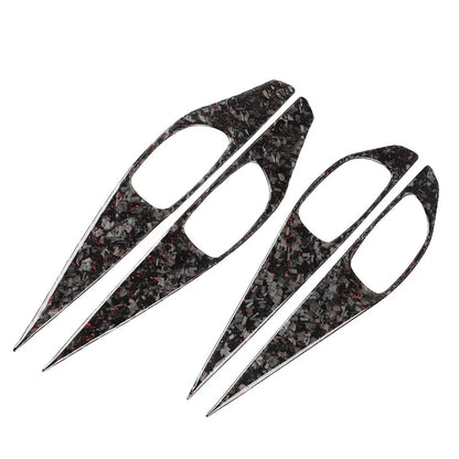 Forged Red Interior Door Handle Panel Cover Trim for Infiniti Q50 Q60 (2014–2020)