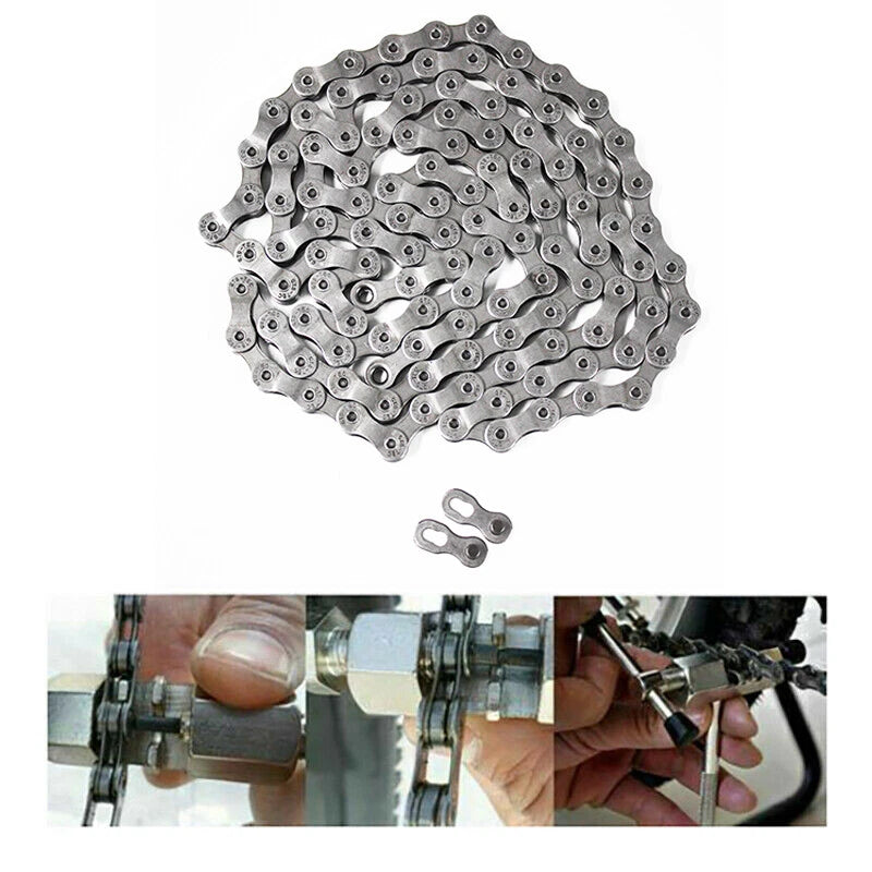 Replacement Bicycle Chain for Mountain Bike (9 Speed, 27 Speed)