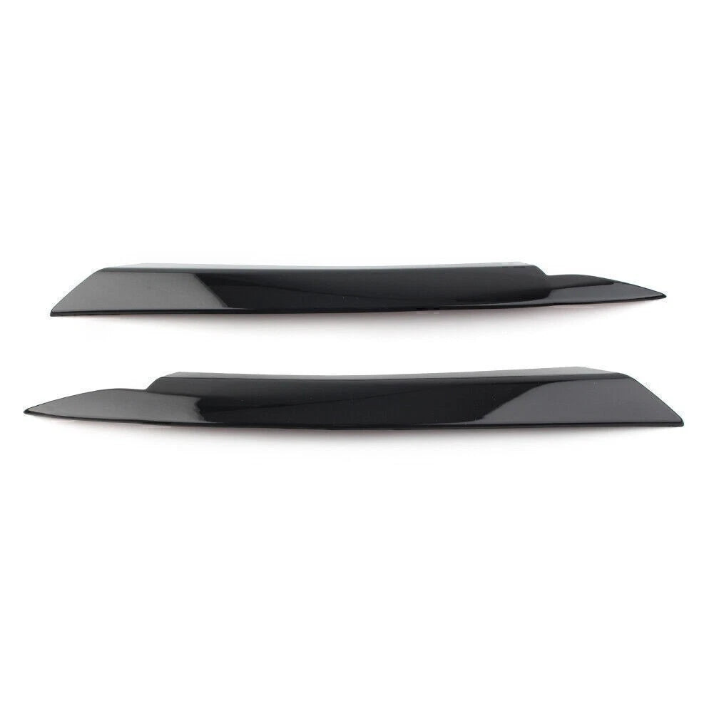 Glossy Black Headlight Lamp Cover Eyelid Trim for VW Passat B7 (2010–2014)