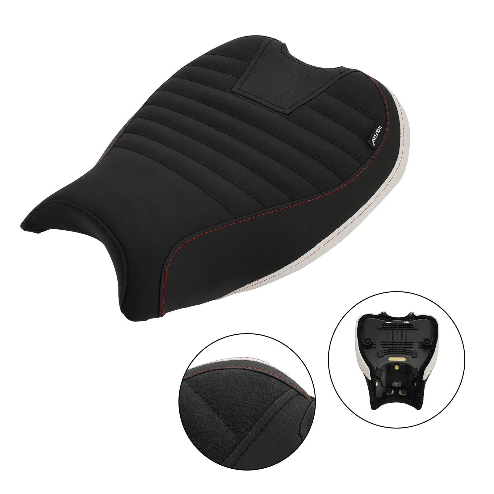 Front Rider Seat Cushion PU Strip White for Streetfighter V2 (2022–2023)