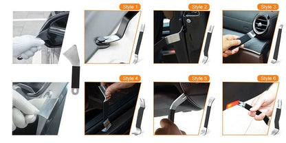 Car Trim Removal Tool Set for Interior Repair - Stainless Steel, Non-slip Handle