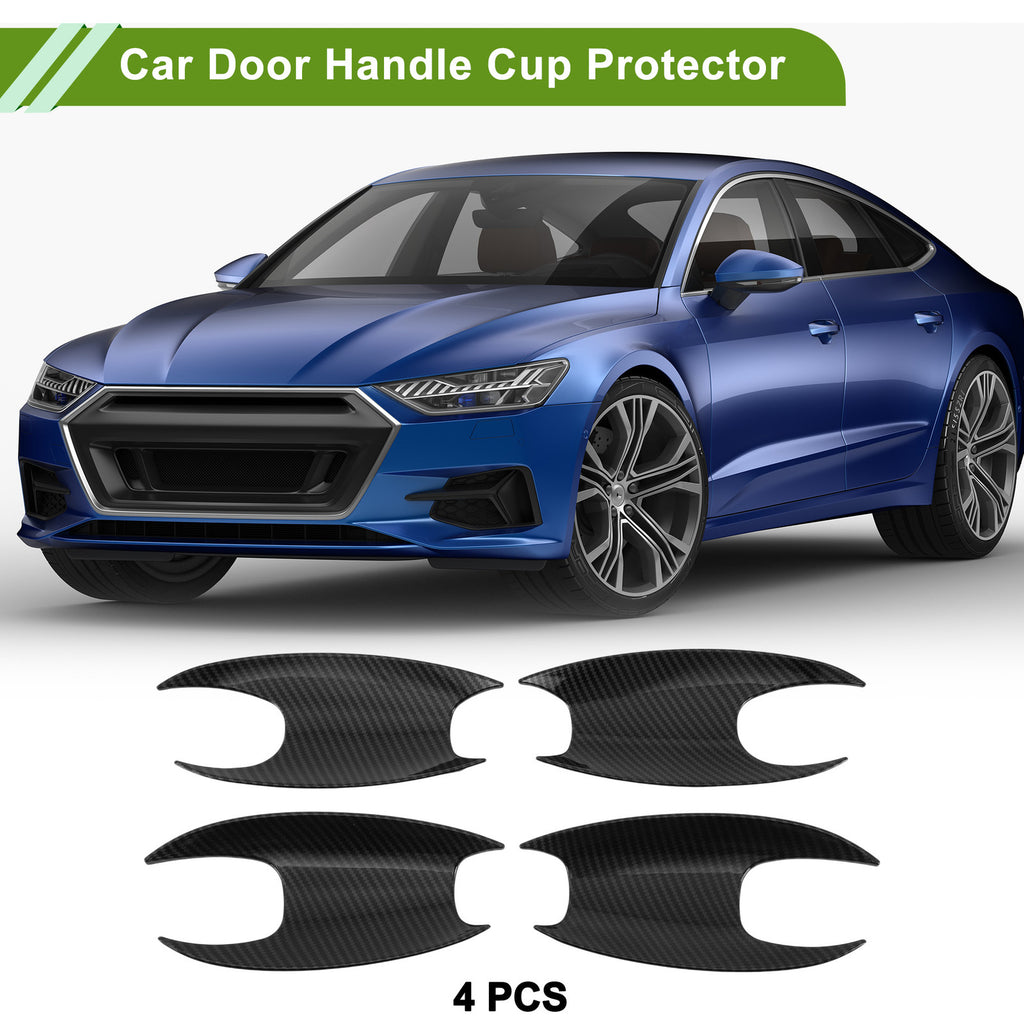 Car Door Handle Cup Protector Set for BMW X3 2022–2023 Black 4 Pcs