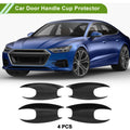 Car Door Handle Cup Protector Set for BMW X3 2022–2023 Black 4 Pcs