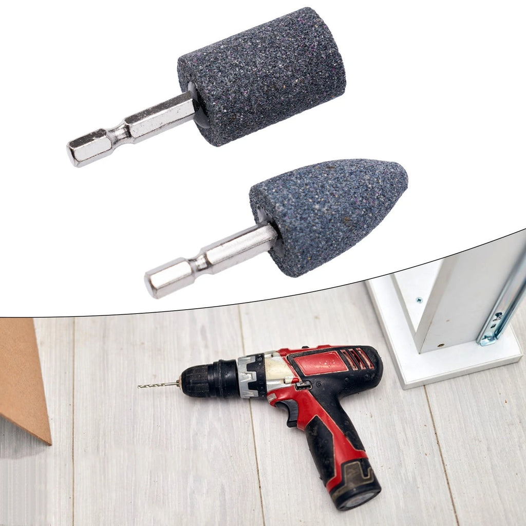 2X Hexagonal Shank Grinding Wheel Sharpening Head for Portable Drill