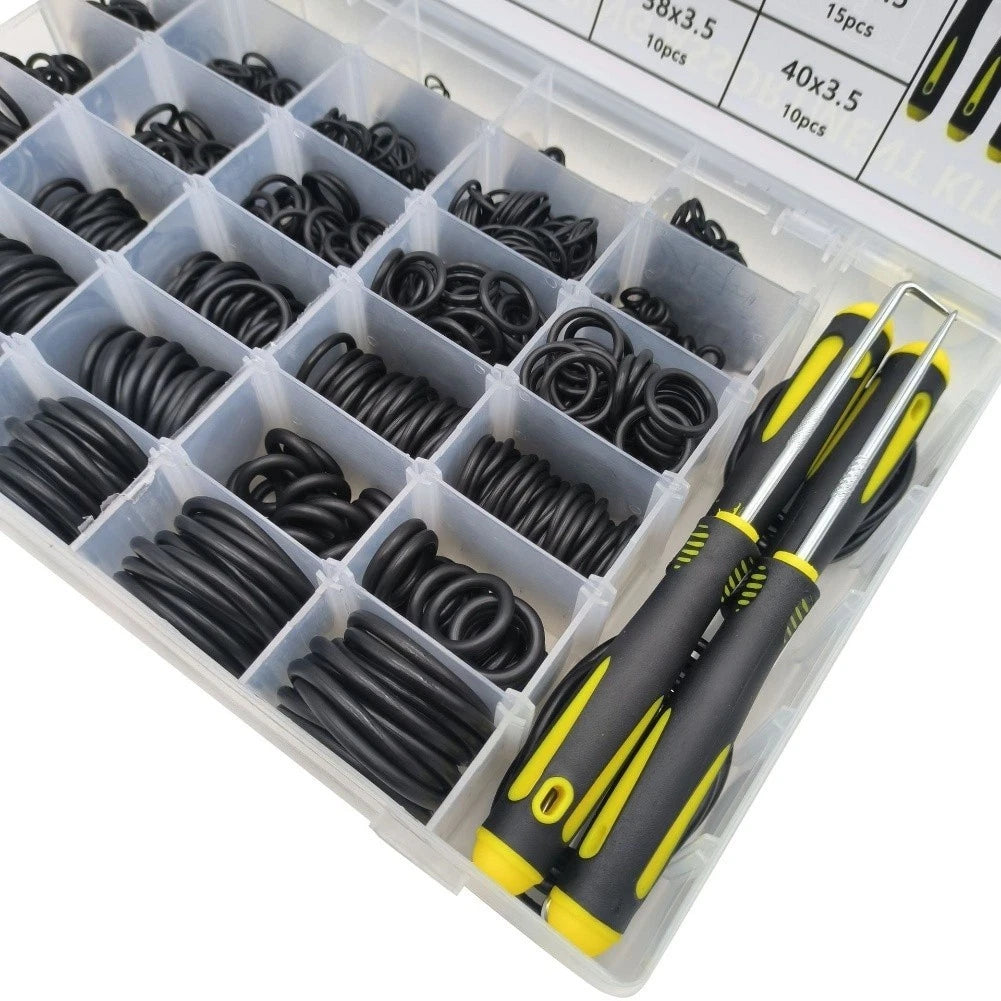 O-Ring Kit 32 Sizes for Automotive Repairs (Nitrile Rubber)