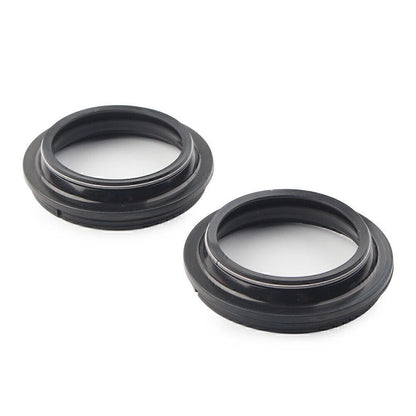 2x 41X53MM Motorcycle Front Fork Damper Shock Absorber Fork Black Dust Seals