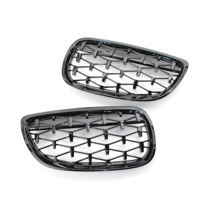 Front Kidney Grill Diamond Grille For BMW 3 Series E92 06-2010 E93 2007-2010