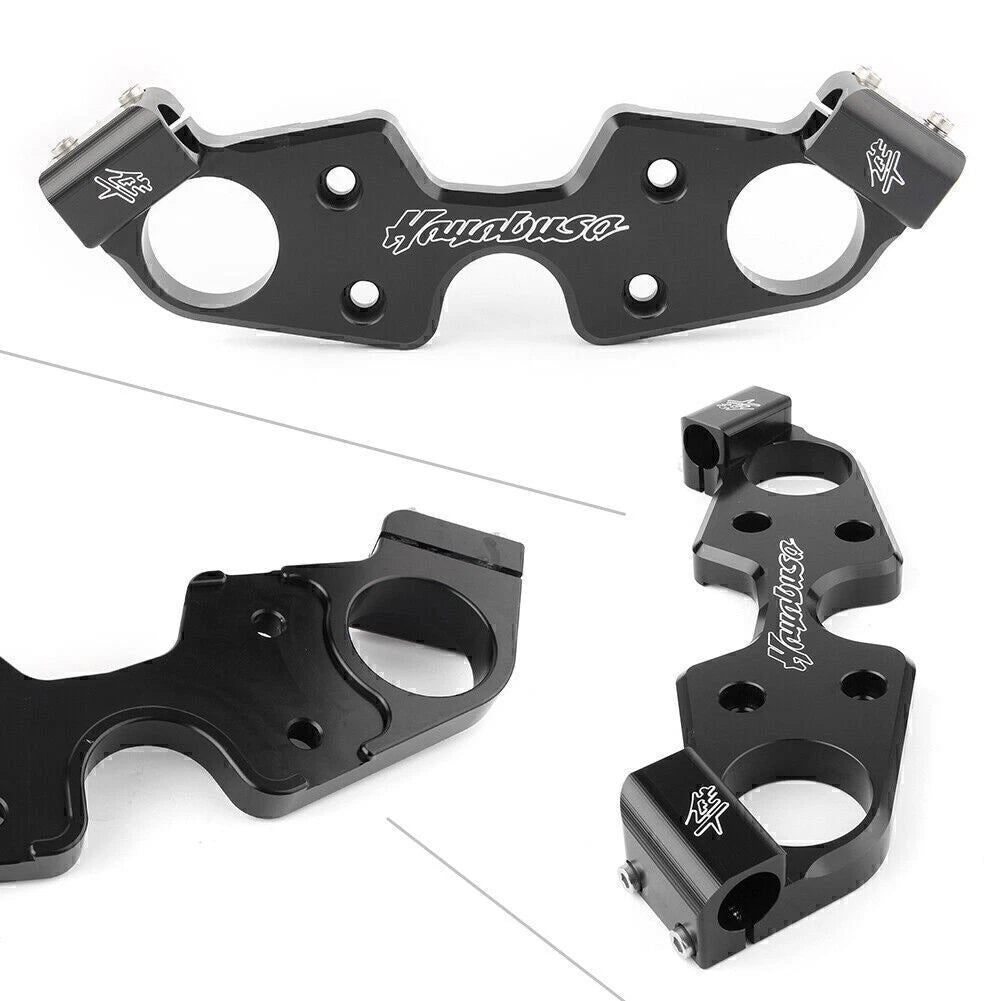 Upper Triple Tree Top Clamp for Suzuki Hayabusa (2008–2012) Black