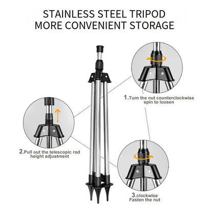 Adjustable Height Stainless Steel Tripod for Outdoor Sprays