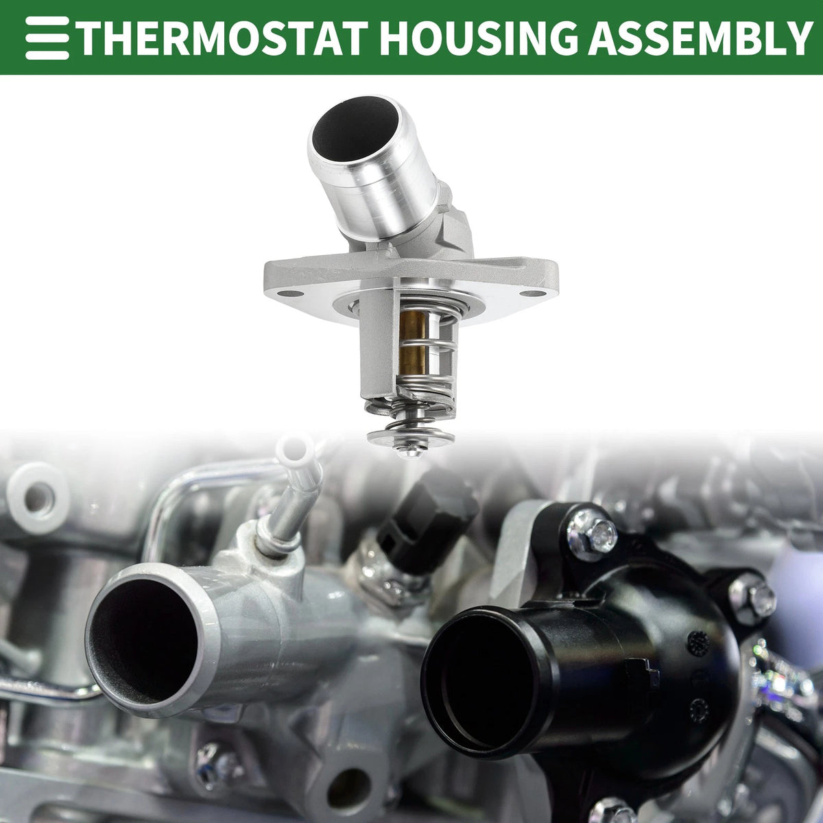 Engine Coolant Thermostat Housing Assembly for Kia Sedona (2019–2021) Sorento (2019–2020)