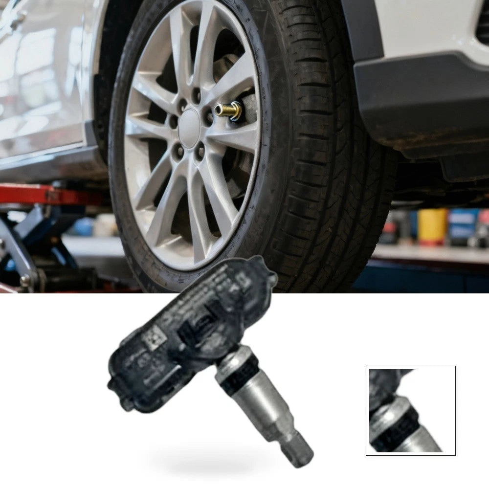 TPMS Sensors Metal Valve Silver for Hyundai i40 (2014)