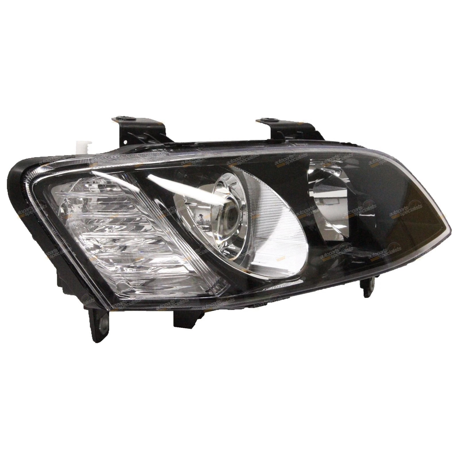 2X Black Projector Headlights for Holden Commodore VE Series 2 (2010–2013)