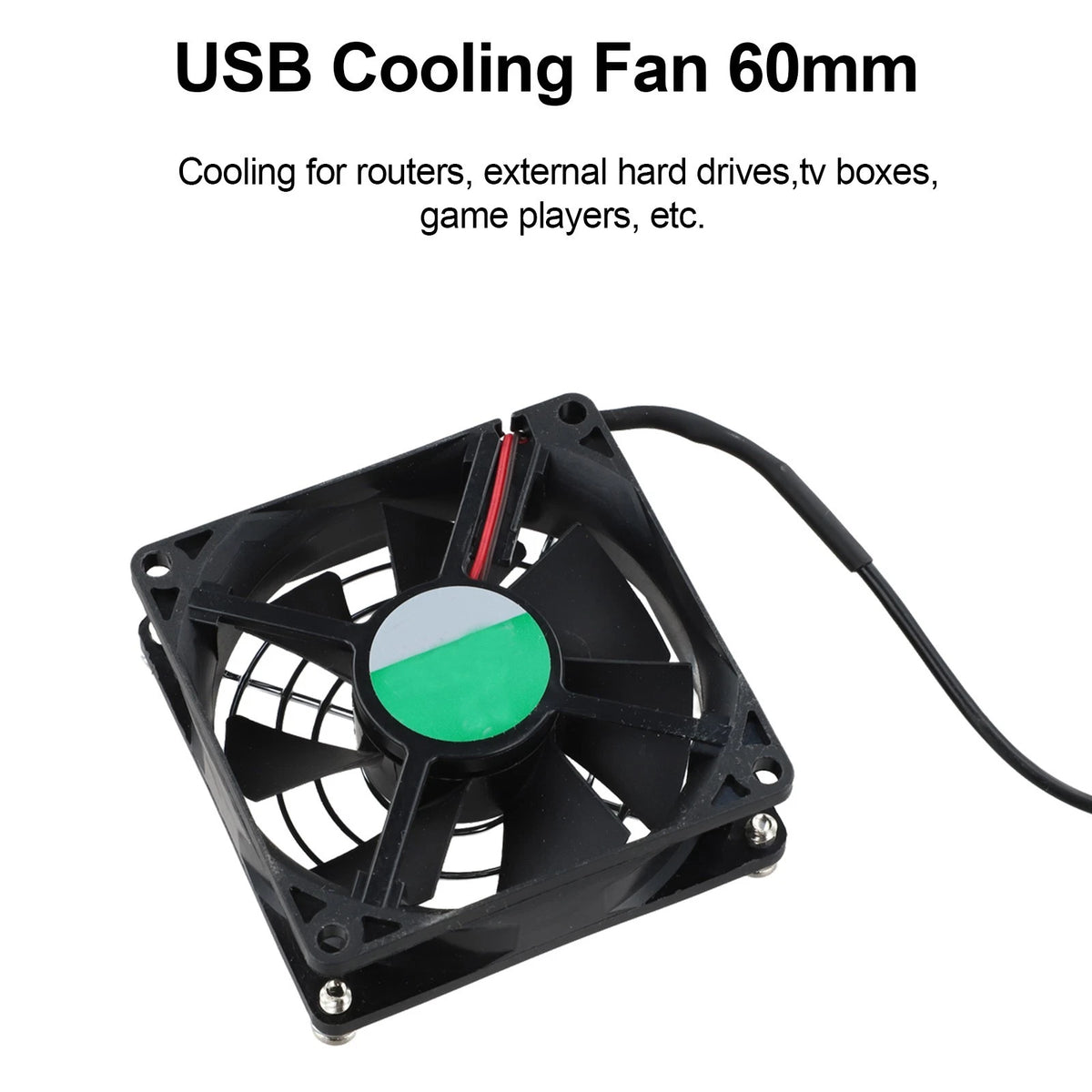 8cm USB Fan for Electronics Cooling (No Specific Part Numbers)