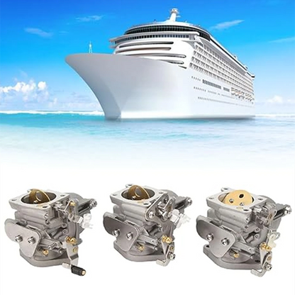 3PCS Carburetor for Yamaha 2-Stroke Outboard Engine (6H1 14301 14302 14303)