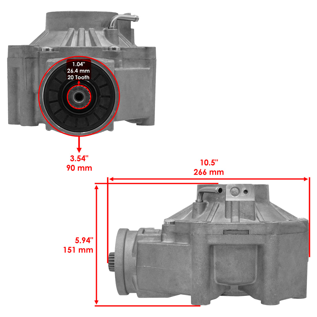 Caltric Rear Differential Replacement for Can Am Outlander 850 (2016–2020)