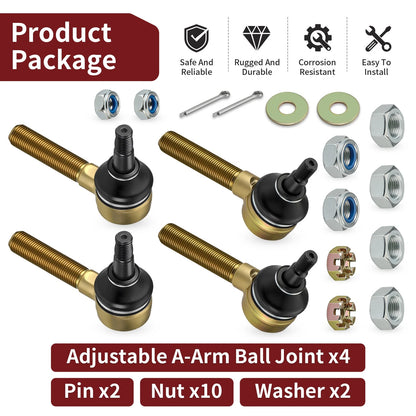 Adjustable A-Arm Ball Joints for Honda TRX450ER (2006–2014) 51350-HP1-600