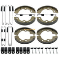 Front Rear Brake Shoes with Springs Pin for Kawasaki Mule 3000-4010