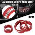 3pcs AC Climate Control Ring Knob Replacement for Subaru Forester Impreza (2014–2023)