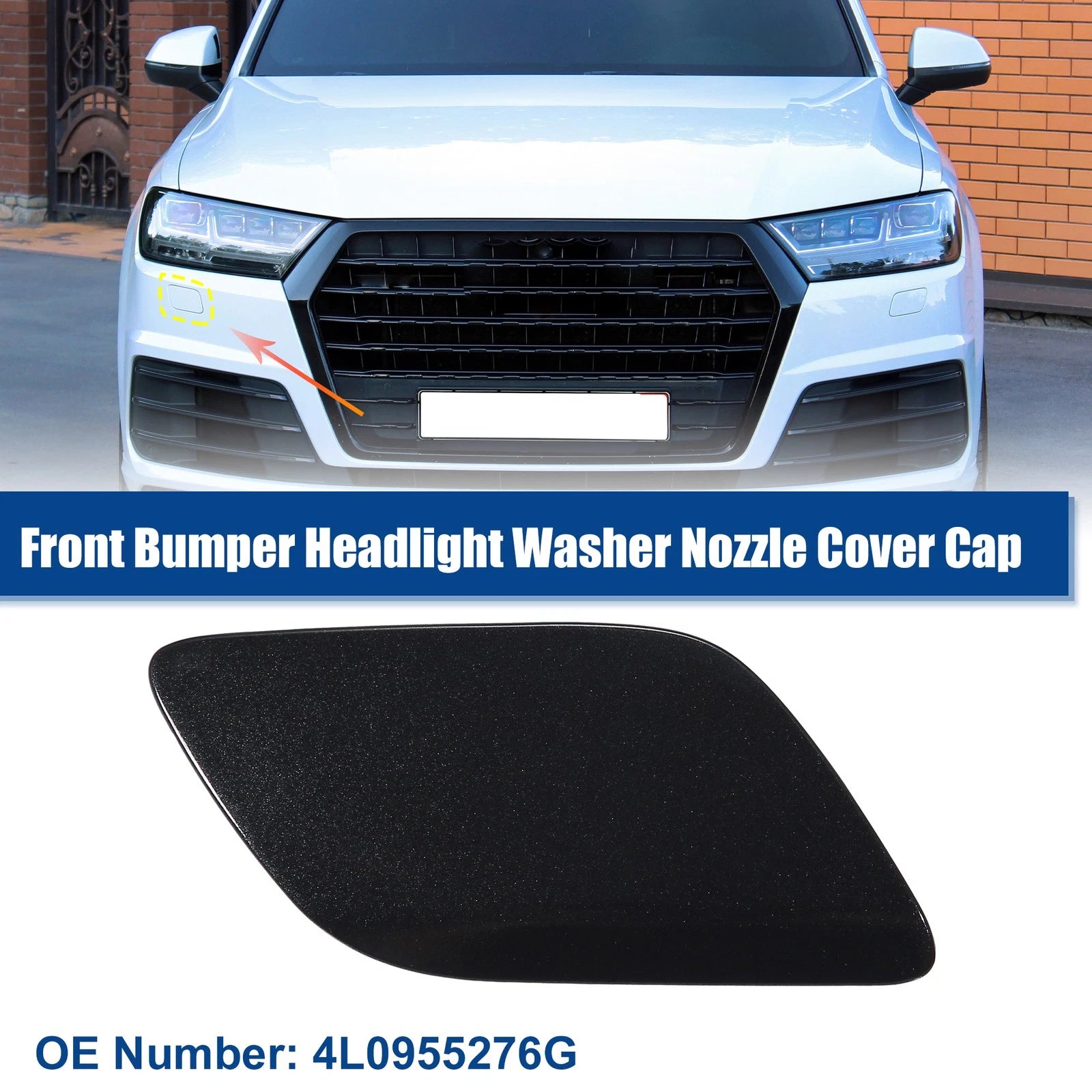 Front Right Headlight Washer Nozzle Cover Cap for Audi Q7 (2010–2023)