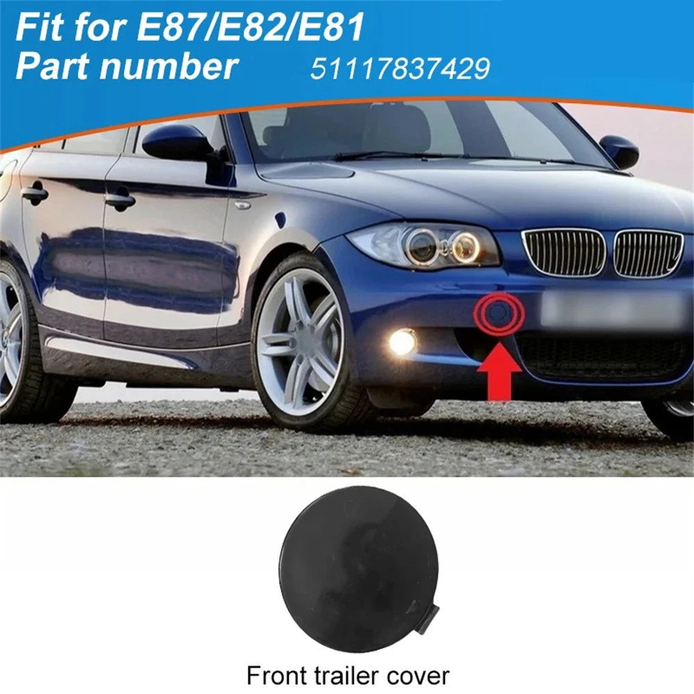 Front Bumper Tow Hook Cover Cap 51117837429, 7837429 for BMW 1 E81 E87 (2004–2011)
