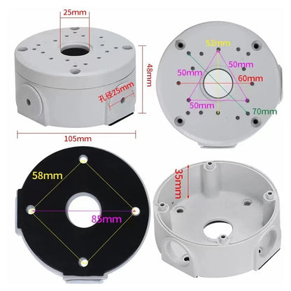 Aluminum Junction Box for Security Cameras with Cable Management