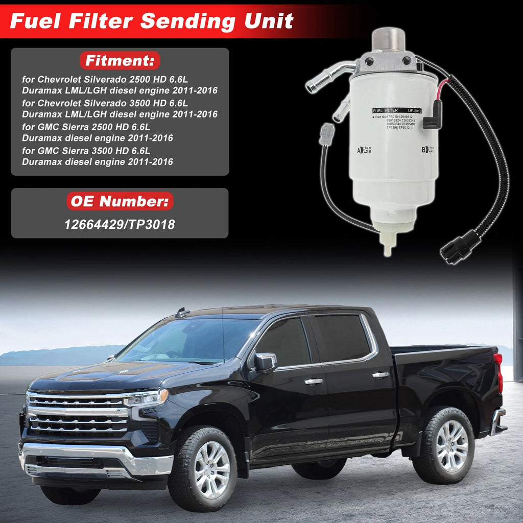 Fuel Filter Assembly for Chevrolet Silverado 2500 OEM Replacement (2007–2019)