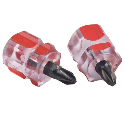 2X Portable Screwdriver Set - Flat Head & Cross-Head Repair Tools