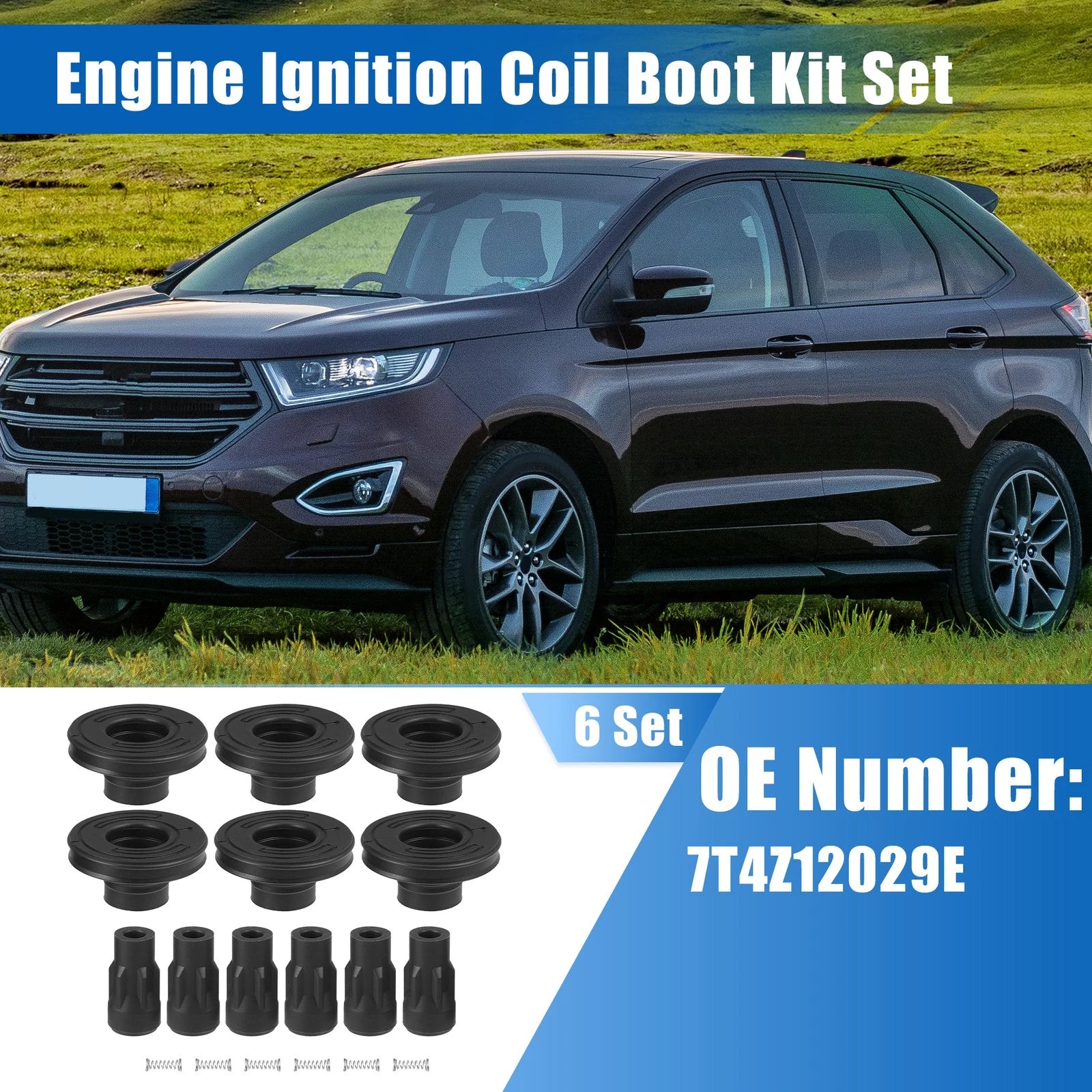 Engine Ignition Coil Boot Kit for Ford Transit-350 HD (2015–2018)