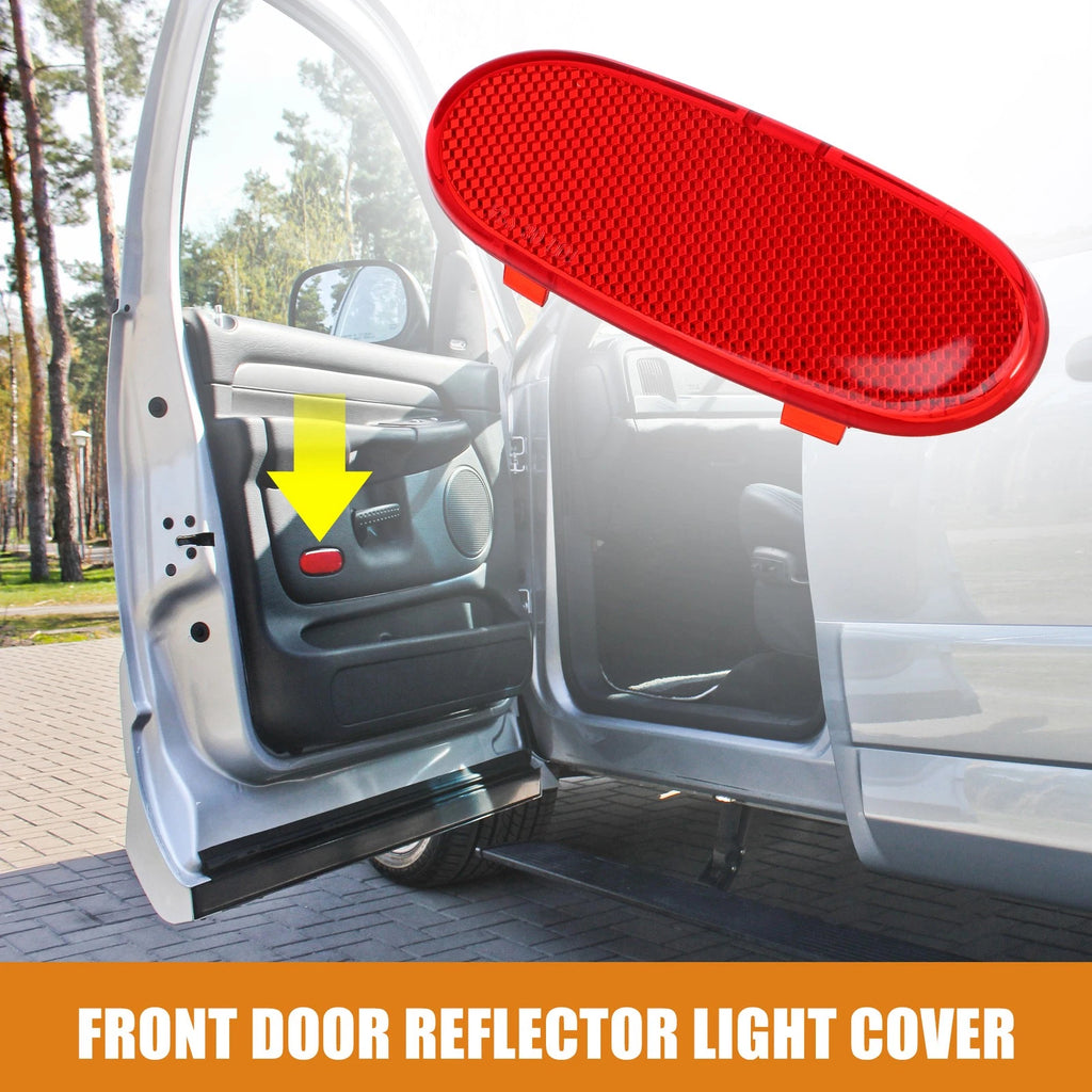 Front Door Panel Reflector Light Cover Replacement for Ram 1500 (2019–2024)