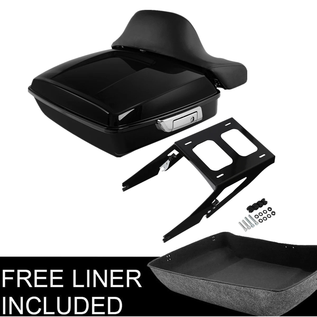 Chopped Trunk Backrest Mount Rack for Harley Sport Glide FLSB (2018–Present)
