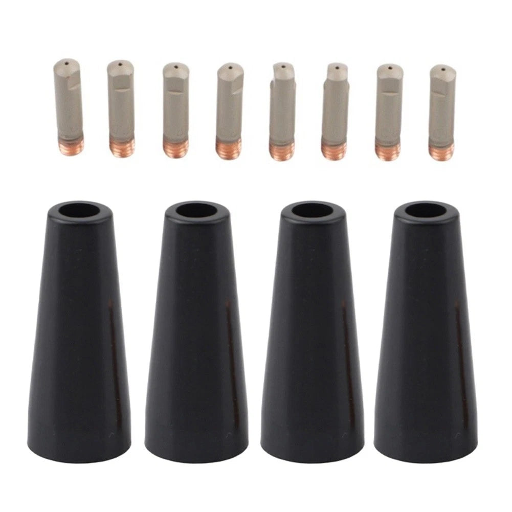 12PCS Gasless MIG Nozzle Kit for 15AK MB15 Torch Copper Conductive
