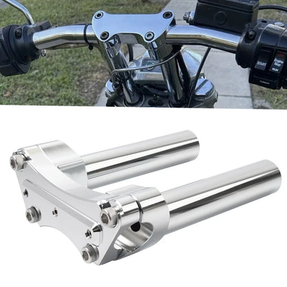Chrome 6" Handlebar Riser Top Clamp for Harley Road Glide, King, Dyna, Softail