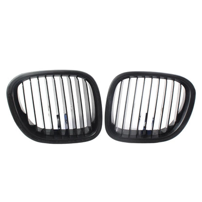 1 Pair Glossy Black Front Kidney Grille for BMW Z3 (1996–2002) 51138412949, 51138412950