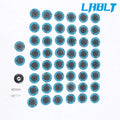50Pc Twist Lock Quick Change Sanding Discs Set for LABLT (P80, 2")