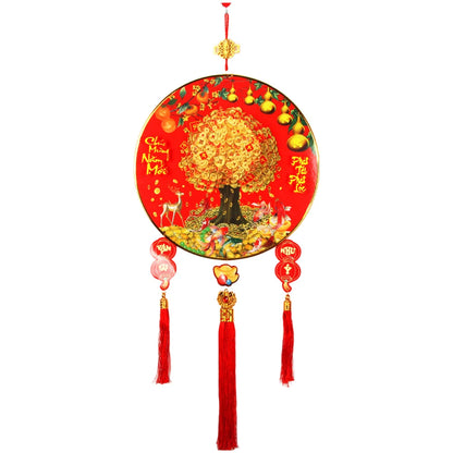 Vietnamese Lucky Tree Traditional Chinese Motifs Festive Design