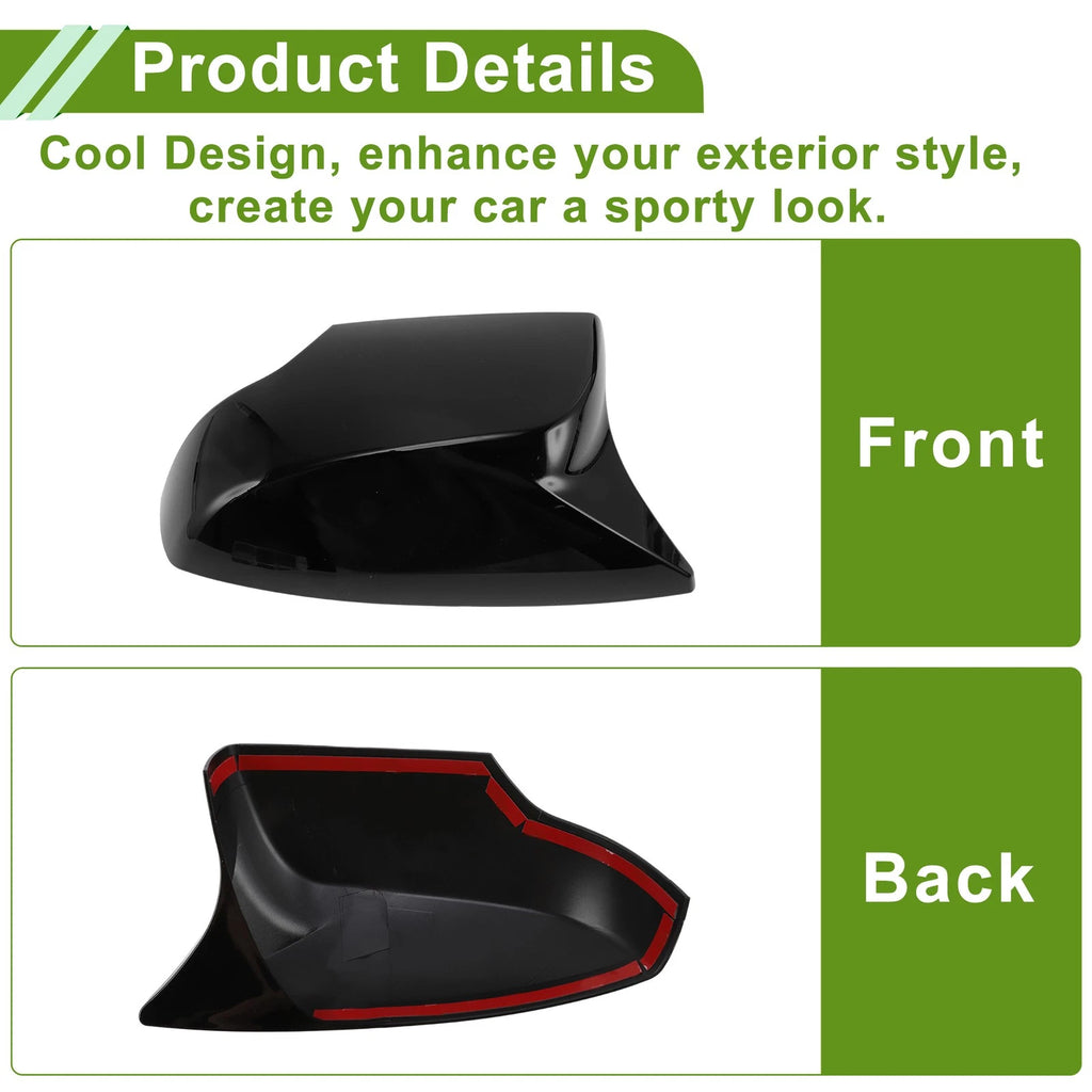 ABS Mirror Cover Cap Pair Glossy Black for Subaru Crosstrek (2013–2014)