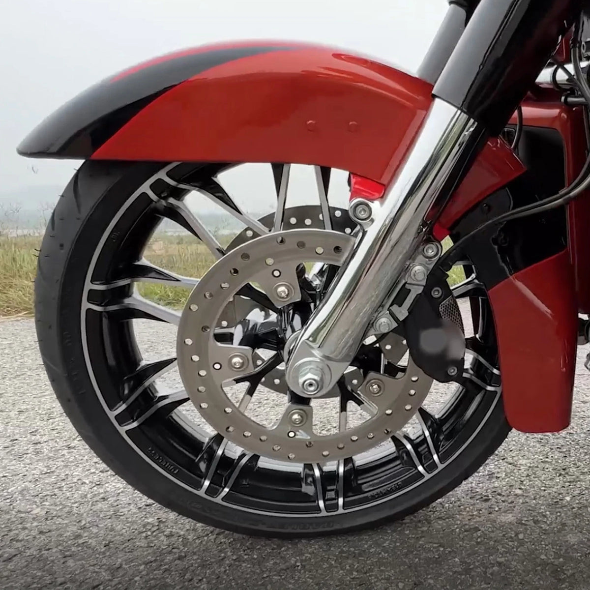 Set of 2 Wheels for Harley Electra Glide (2008–Present) 19" Front & 18" Rear
