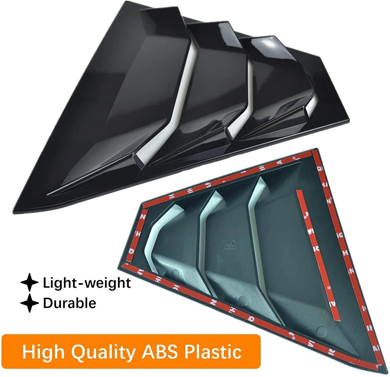 Side Window Louvers Cover Trim for Nissan Altima (2019–2023) Gloss Black Pair