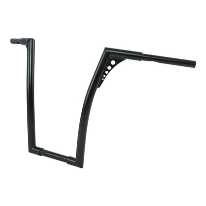 1 1/4" Black Fat 18" Rise Handlebar for Harley Davidson FXST FLST