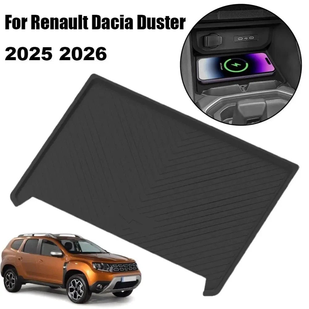 Dustproof Silicone Charging Pad Mat for Renault Duster (2025–2026)