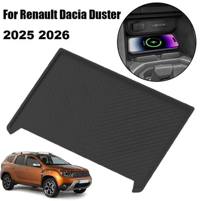 Dustproof Silicone Charging Pad Mat for Renault Duster (2025–2026)