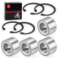 Set of 4 Front & Rear Wheel Bearings & Circlips for Arctic Cat 500 650 700 1000