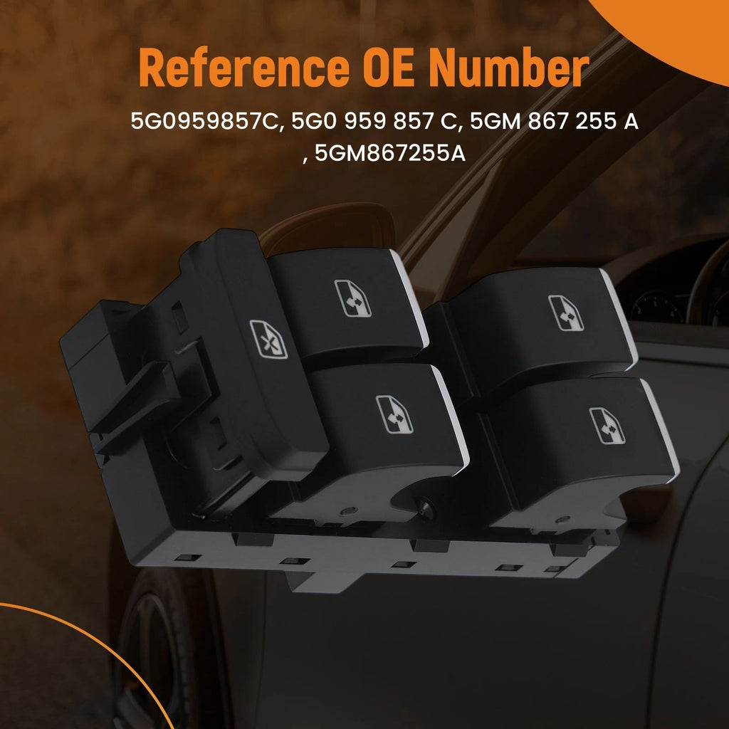 Electric Control Window Switch for VW Tiguan, Touran, Passat B8 (2015–Present) 5GM867255A