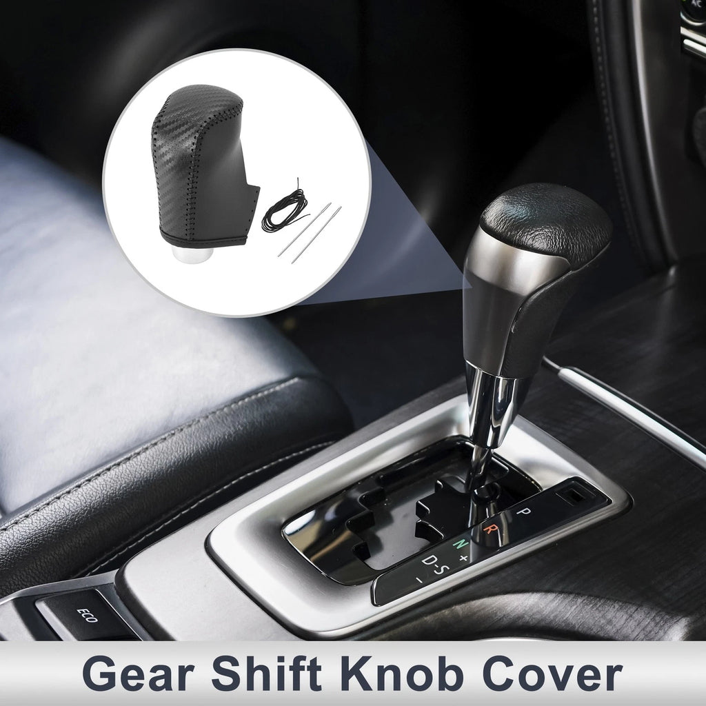 Gear Shift Knob Cover Replacement for Mazda CX-30 (2020–2021) Black Carbon Fiber