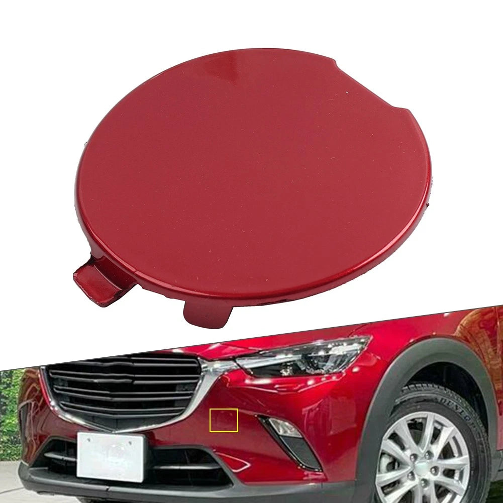 Front Bumper Towing Hook Eye Cover Cap for Mazda CX-3 (2014–2023) Red